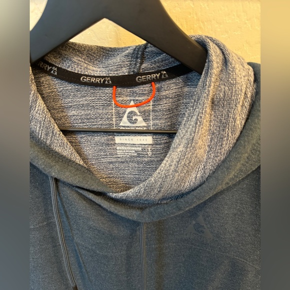 Gerry Blue Long Sleeve Thin Hoodie - Men’s Large - Picture 2 of 3